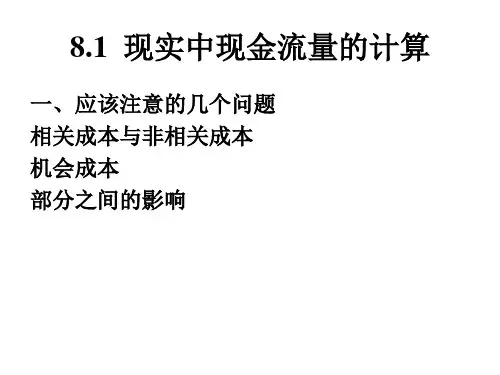 第8章：投资决策实务-23页PPT资料
