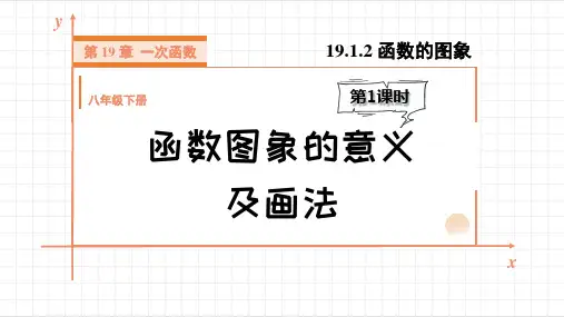 八年级数学下册教学课件《函数图象的意义及画法》