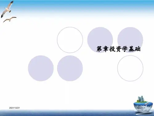 投资学基础PPT培训课件