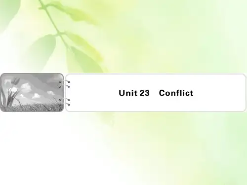 【精品推荐】2019-2020学年北师大版高中英语选修八配套课件：Unit 23 Conflict