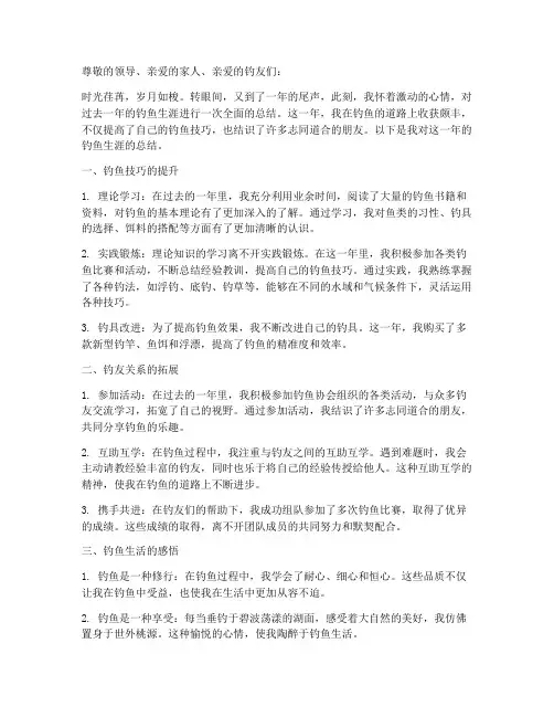 钓鱼人年度总结