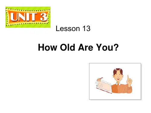 冀教版四年级英语下册精品教学课件Unit 3 Lesson 13 课件