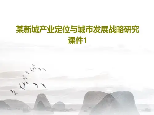 某新城产业定位与城市发展战略研究课件1113页PPT