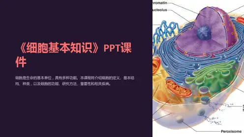 《细胞基本知识》课件