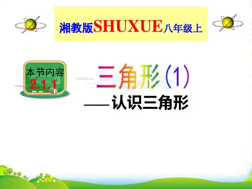 湘教版八年级数学上册《三角形(1)》课件