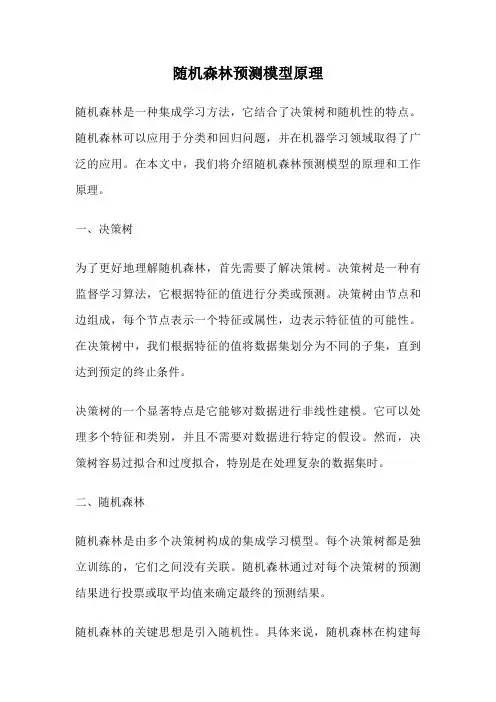随机森林预测模型原理