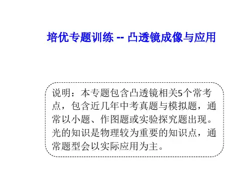 2020物理中考专题提升训练之透镜及应用   课件 (共28张PPT)
