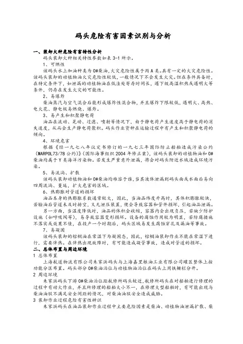 危险有害因素识别与分析