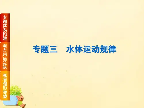 【高考复习方案】(全国通用)2016高考地理二轮复习 专题三 水体运动规律课件