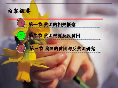 贫困和反贫困_PPT幻灯片