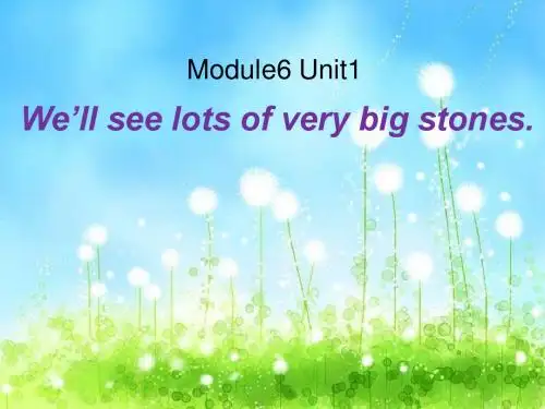 2019年外研版五年级英语(一起)下册M6 U1《We’ll see lots of very big...》公开课课件