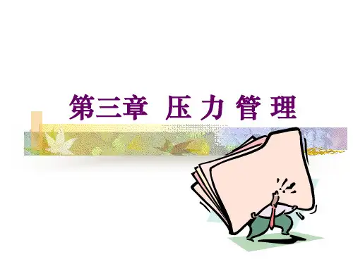 组织行为学——工作压力
