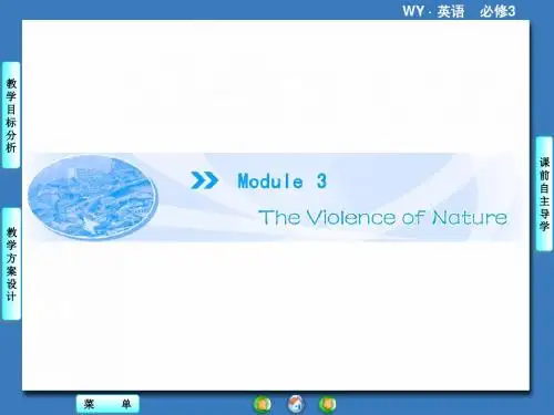 高中英语必修Ⅲ外研版Module3课时课件1(共38张)课前导学