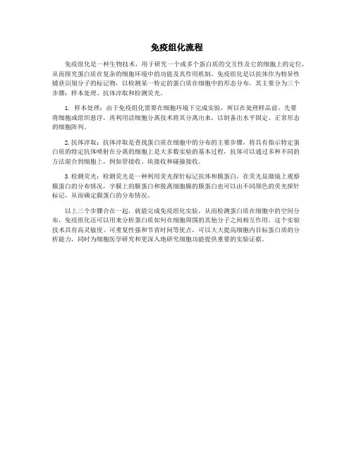 免疫组化流程