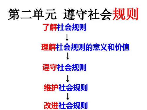 人教版道德与法治八年级上册第二单元第三课第一框维护秩序25PPT
