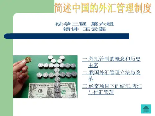 简述我国的外汇管理制度