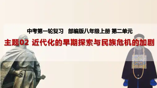 近代化的早期探索与民族危机的加剧(课件)-中考历史一轮复习