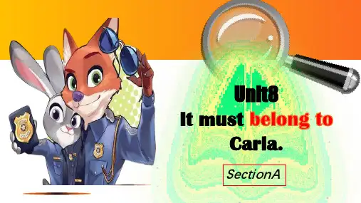九年级英语 Unit8 SectionA  1a-2d (人教版)