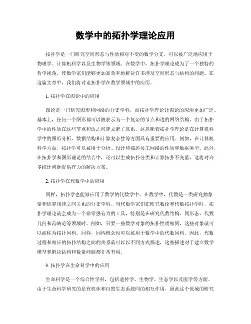 数学中的拓扑学理论应用