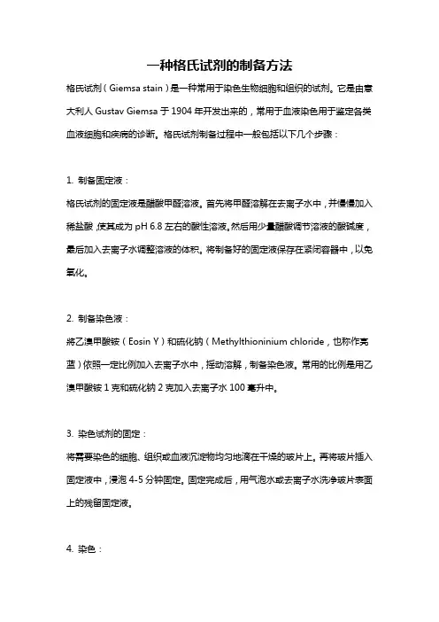 一种格氏试剂的制备方法
