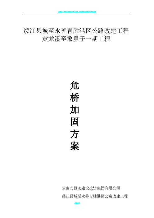 石拱桥加固施工方案