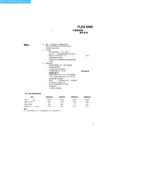 EPF6016BC256-3中文资料(Altera)中文数据手册「EasyDatasheet - 矽搜」