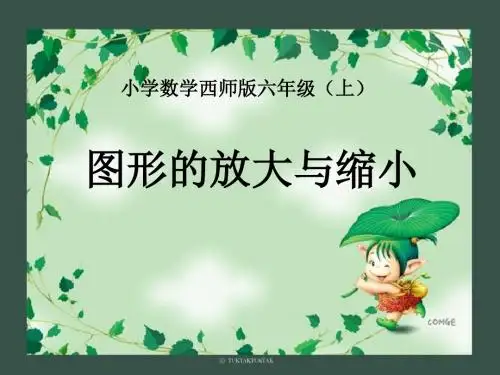 《图形的放大与缩小》图形的变换和确定位置PPT课件2