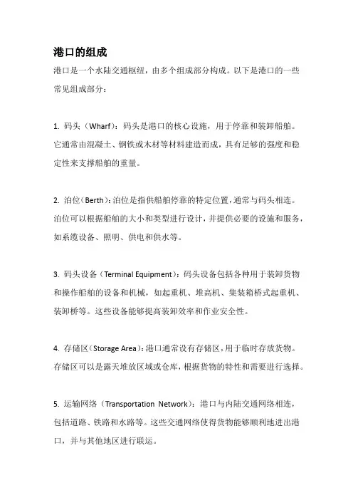 港口的组成