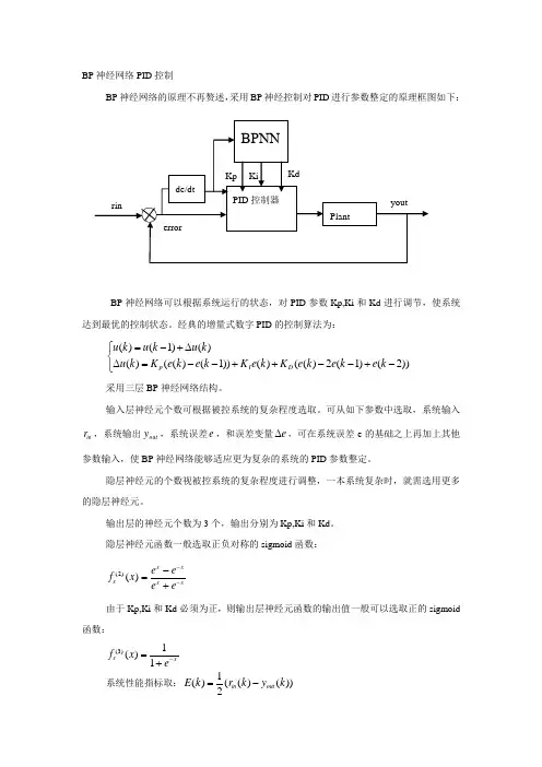 BP神经网络PID控制