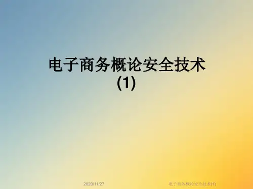 电子商务概论安全技术(1)
