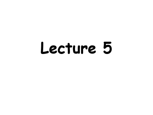 Lecture 5拟人、拟声、拟物