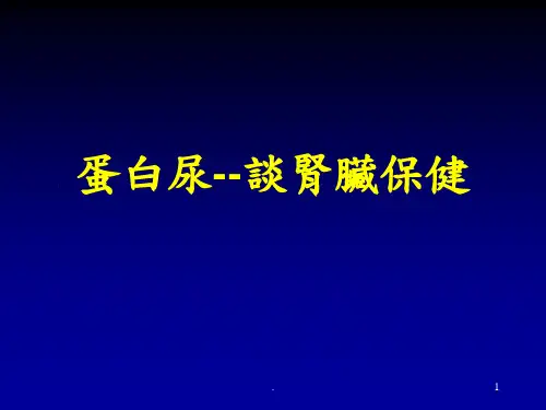 蛋白尿ppt医学课件