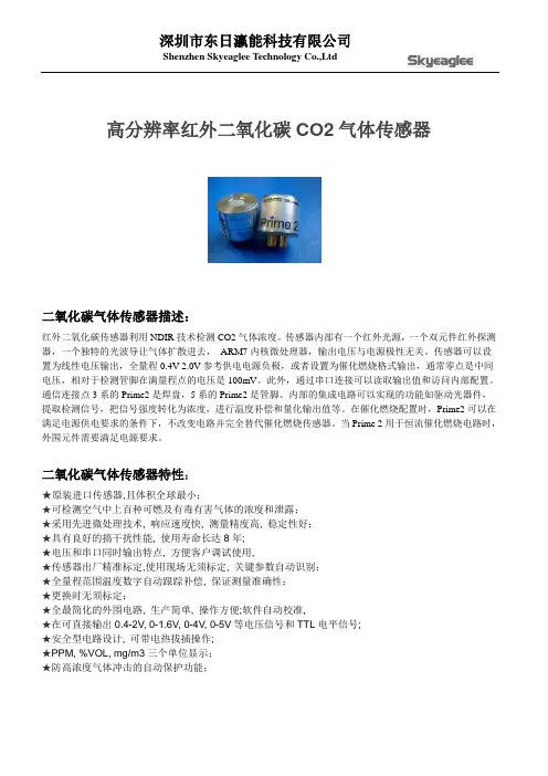 红外二氧化碳传感器