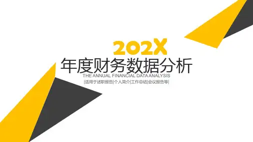 年度财务数据分析PPT