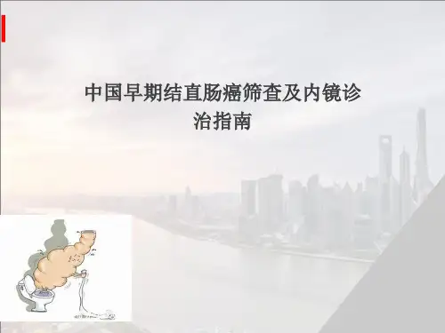 中国早期结直肠癌筛查及内镜诊治指南  ppt课件