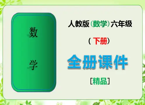 人教版六年级数学下册全册课件【完整版】