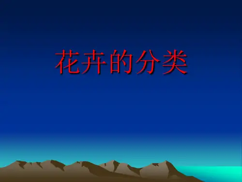 花卉的分类