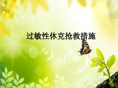 过敏性休克抢救措施PPT课件
