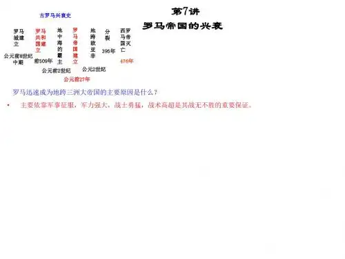 第7讲 罗马帝国的兴衰课件