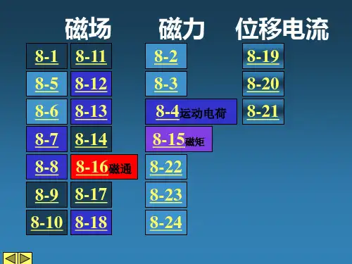 (精选)磁场-磁力-位移电流