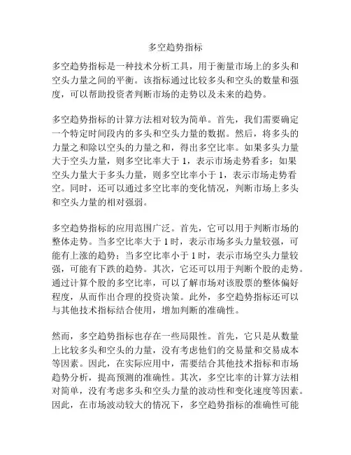 多空趋势指标