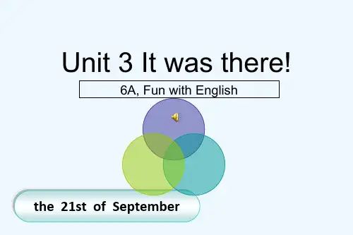 六年级英语上册Unit-3课件