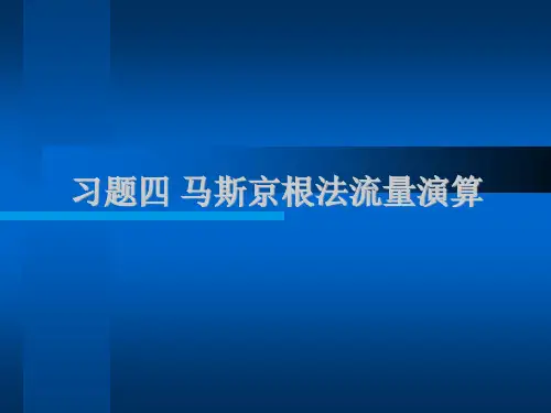 习题4 马斯京根法流量