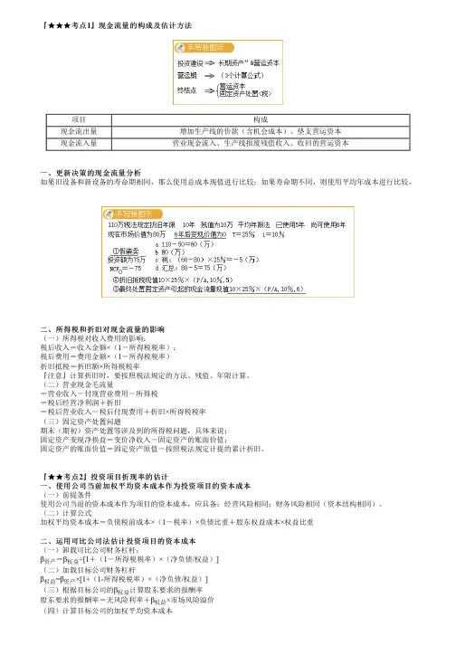 2023年注册会计师《财务管理》 第0501讲 投资项目资本预算