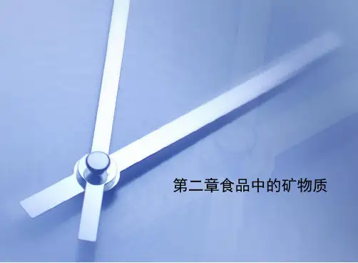 第二章食品中的矿物质