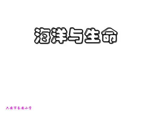 《海洋与生命》课件