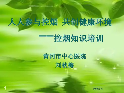 控烟知识讲座  ppt课件