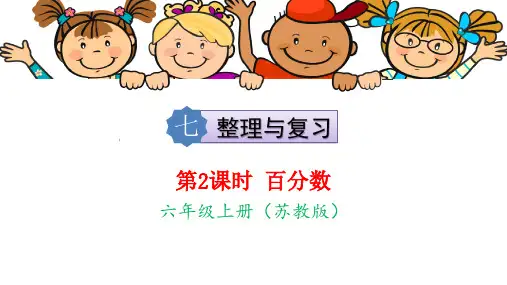 苏教版六年级上册数学精品教学课件 七 整理与复习 第2课时 百分数