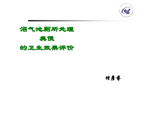 三联式沼气池卫生厕所