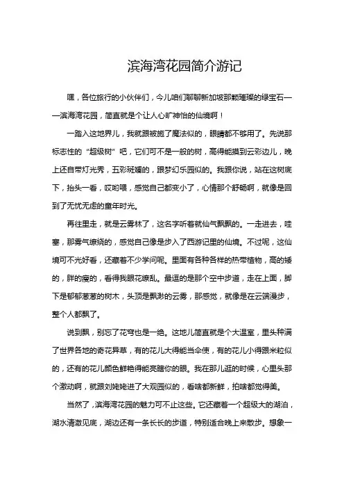滨海湾花园简介游记